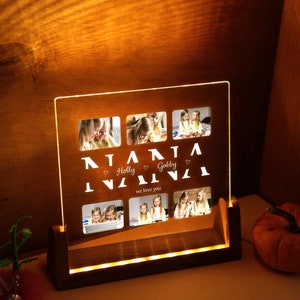 Photo Night Light as Mother's Day Gift - Gift for Nana - Grandma Nana Lamp - Grandma Nana Gift Ideas - Best Mother's Day Gift for Nana