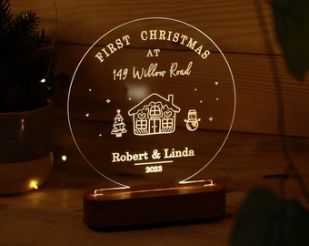 Personalized First Christmas Gift - Christmas Decoration - First Anniversary Gift - Gift for Wife - Gift for Husband - Christmas 2023 Gift