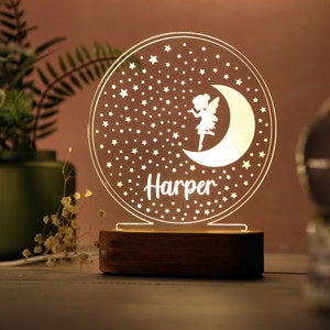 Personalized Night Light Kids Gift Baby Room Decor Christmas Gift for Baby and Toddler Newborn Boy Girl Name Gift Toddler Gifts image 5