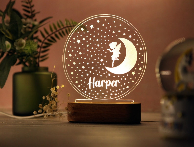 Personalized Night Light Kids Gift Baby Room Decor Christmas Gift for Baby and Toddler Newborn Boy Girl Name Gift Toddler Gifts image 5