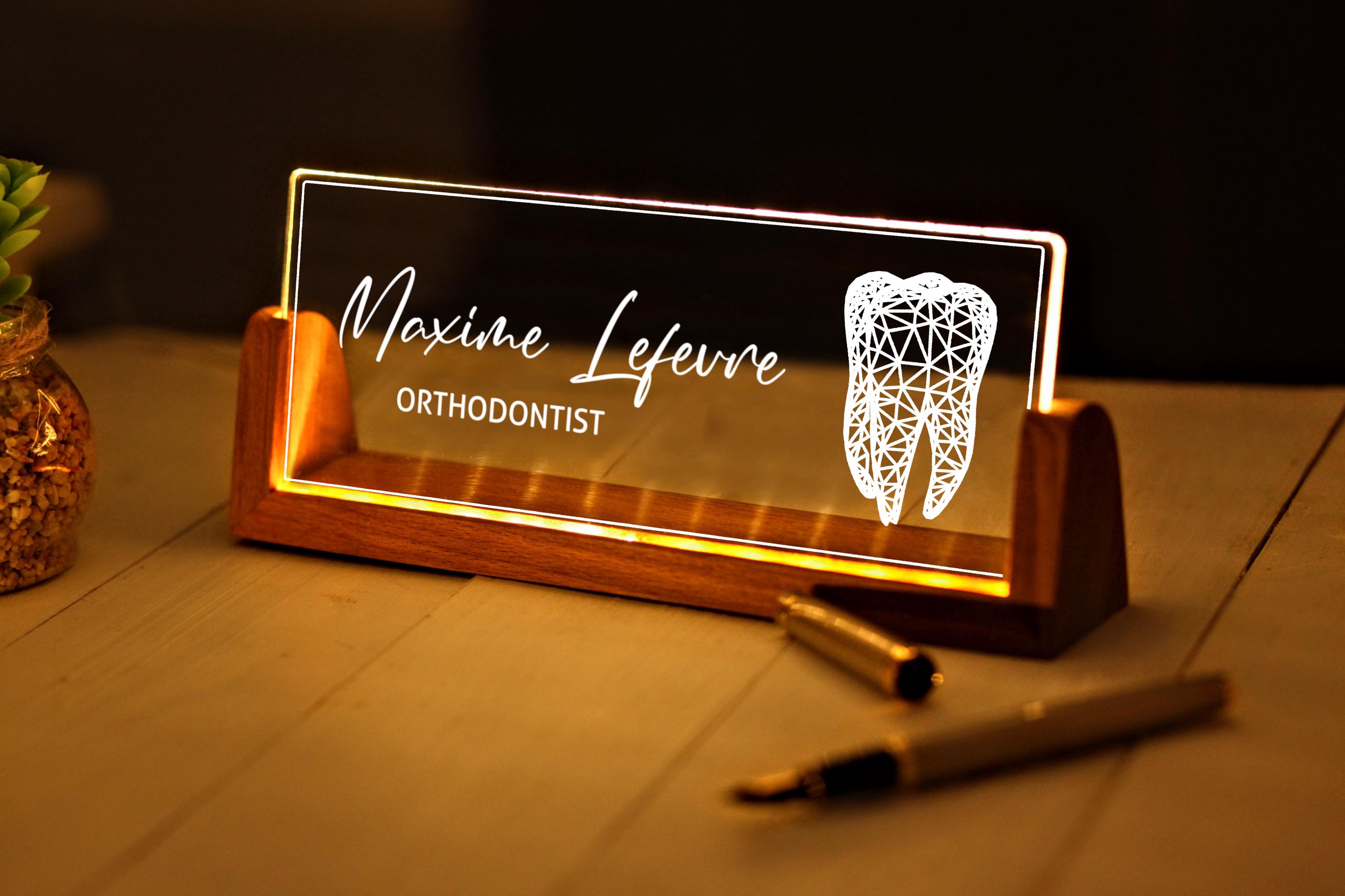 Thank you Gift for Dentist - Dental Student Gift - Personalized Dentist Gift - Dentist Graduation Gift - Dentist Office Sign - Doctor Gifts