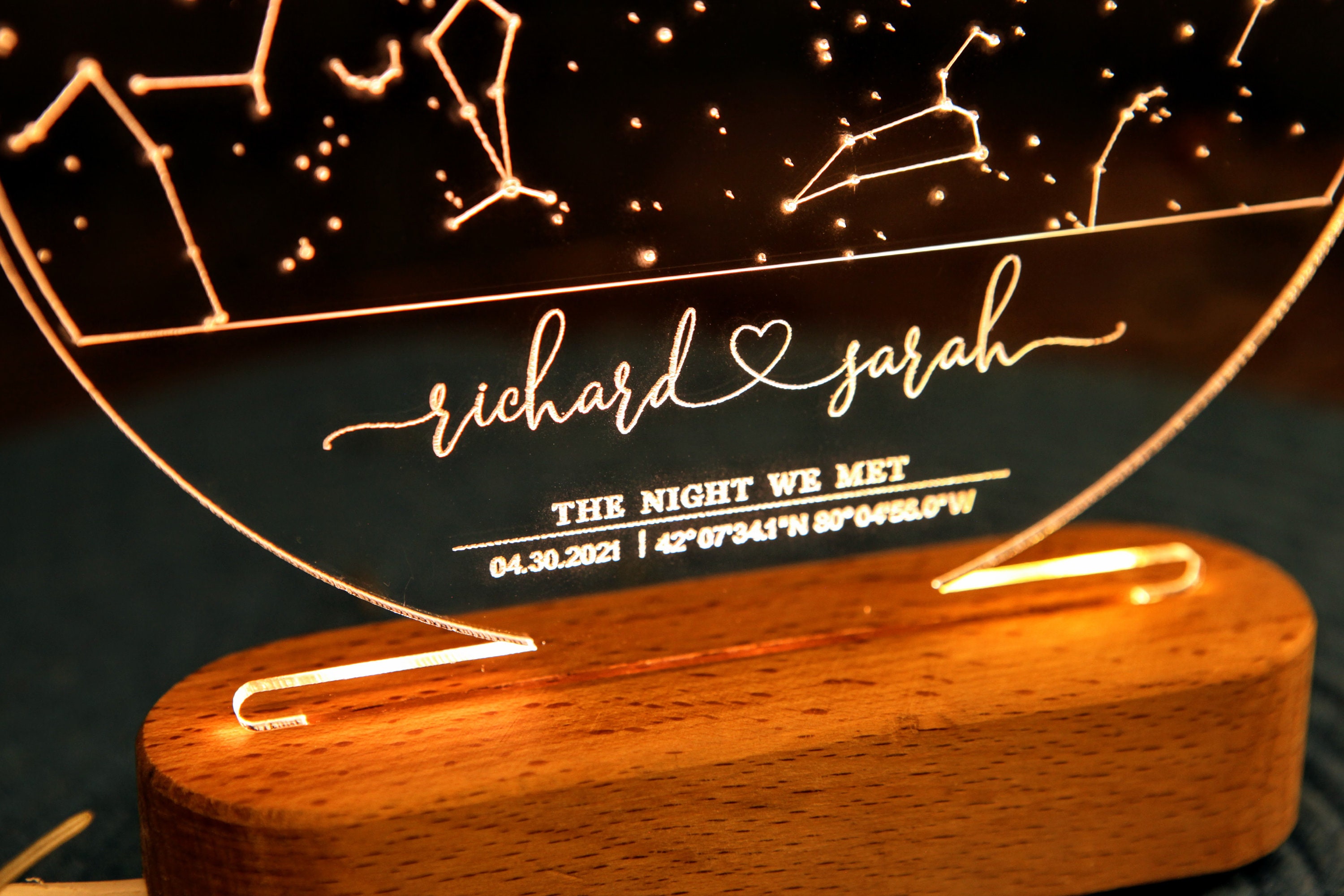 Stars Chart as Valentines Gift for Couples - Gift Star Map