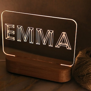 Custom Night Light for Kids Teenage Girl Gifts Name Light Christmas Gift for Nephew Gift for Niece Auntie Gift Toddler Bedside image 5