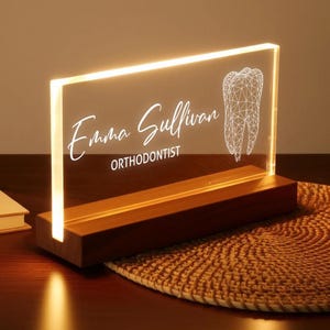Personalized Dentist Gift - Thank you Gift for Dentist - Dental Student Gift - Dentist Graduation Gift - Dentist Office Sign - Doctor Gifts