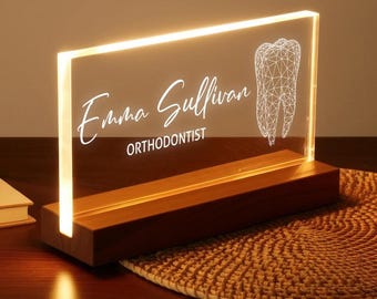 Personalized Dentist Gift - Thank you Gift for Dentist - Dental Student Gift - Dentist Graduation Gift - Dentist Office Sign - Doctor Gifts