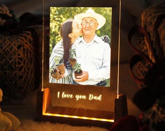 Regalo personalizado con foto para papá - Regalo del Día del Padre de parte de los hijos - Regalo de cumpleaños para papá - Regalo para el abuelo - Regalo para el esposo - El mejor papá del mundo - Regalo para papá primerizo