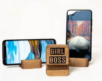 Phone Stand , solid  wooden handcrafted docking station