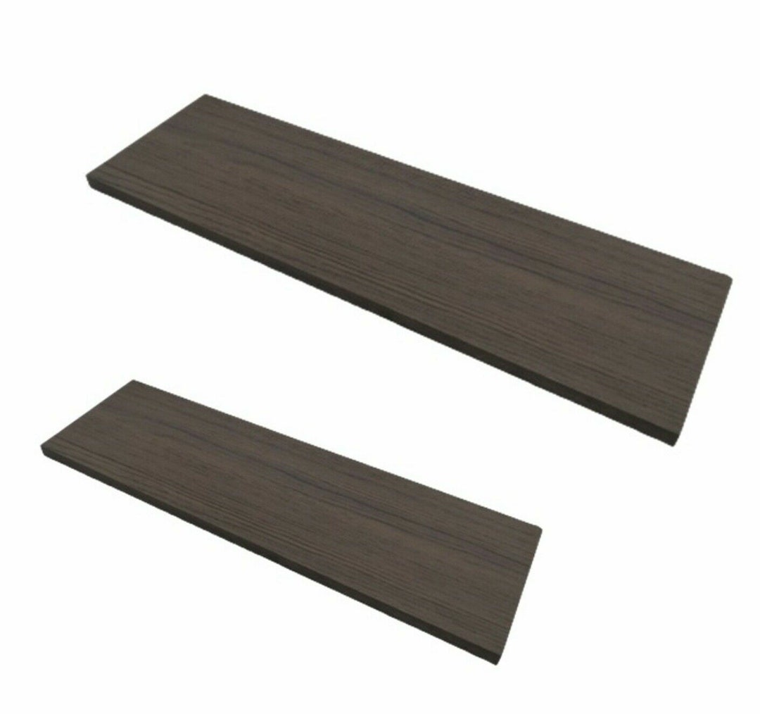 MDF Wooden Grey Wall Mount Shelf Unit Storage Office Display Etsy