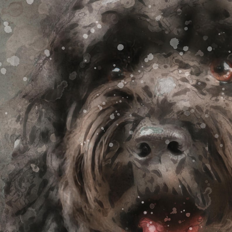 Cockapoo Wall Art Pet Dog Poster Print Black - Etsy