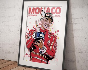 Journal Monaco Matin - Victoire De Charles Leclerc - Grand Prix F1 - Signé