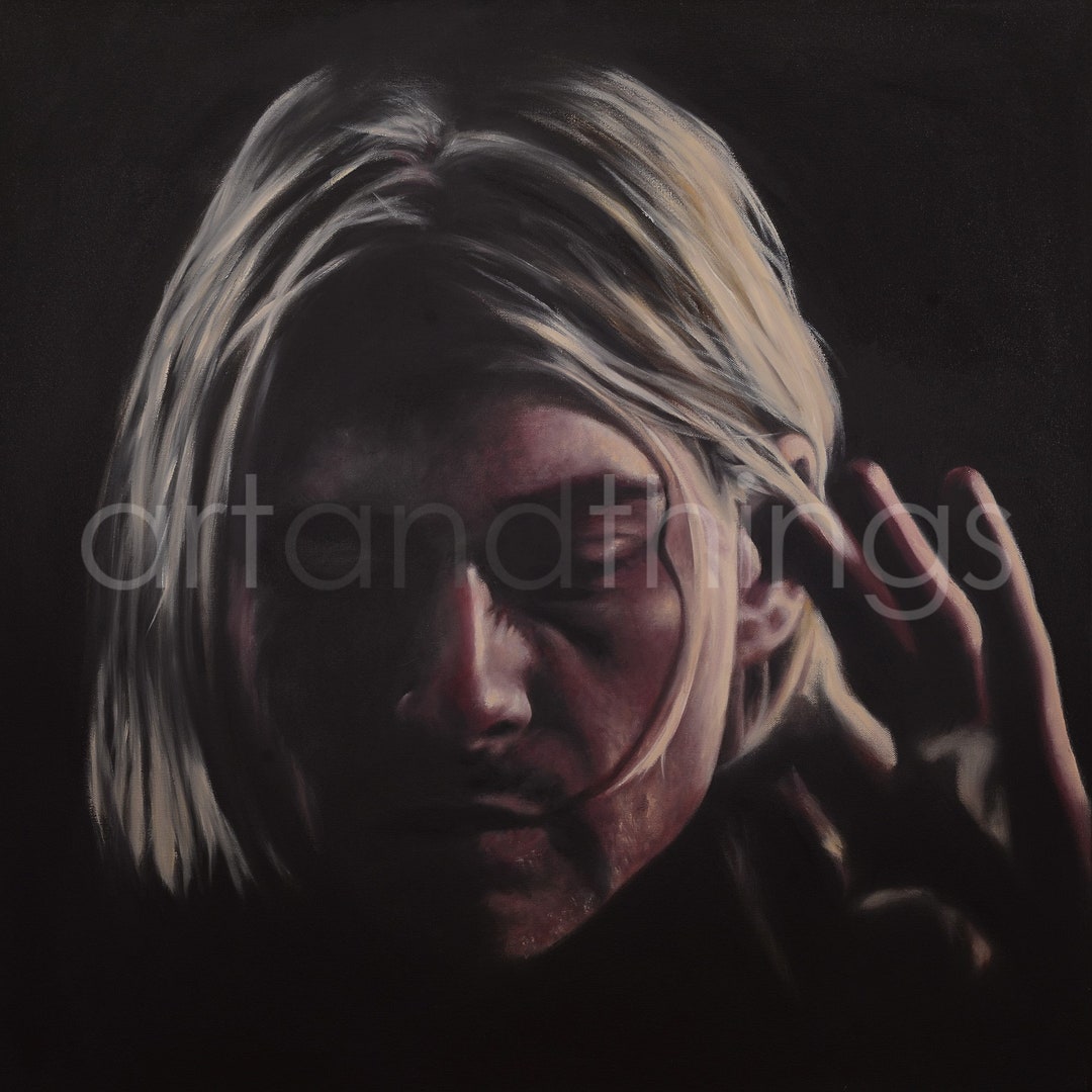 Kurt Cobain Nirvana Framed and Signed Print Holmes Portraits Wall Art ...