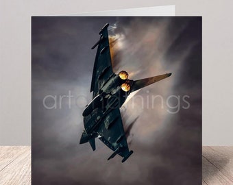Eurofighter Typhoon | 11 Squadron | Royal Air Force | RAF | Aviation Artwork | Jet | Aircraft | Greetings Card | Birthday Card