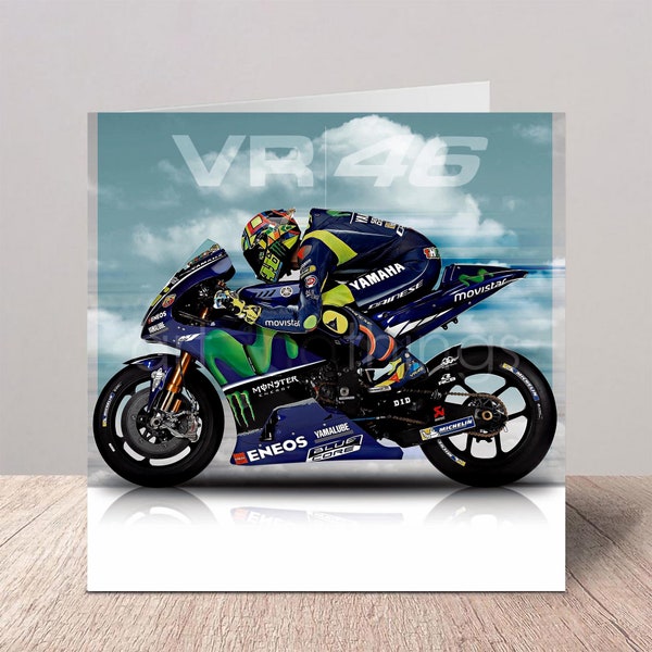 Valentino Rossi | Yamaha | MotoGP | The Doctor | 46 | Motorbike | Superbike | Greetings Card | Birthday Card