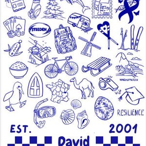 Diseño de camiseta personalizada con dibujo a mano / Camiseta conmemorativa personalizada