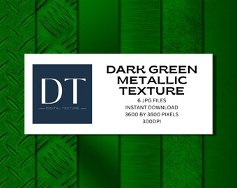 Textures vertes métalliques, papier de scrapbooking numérique (téléchargement instantané)