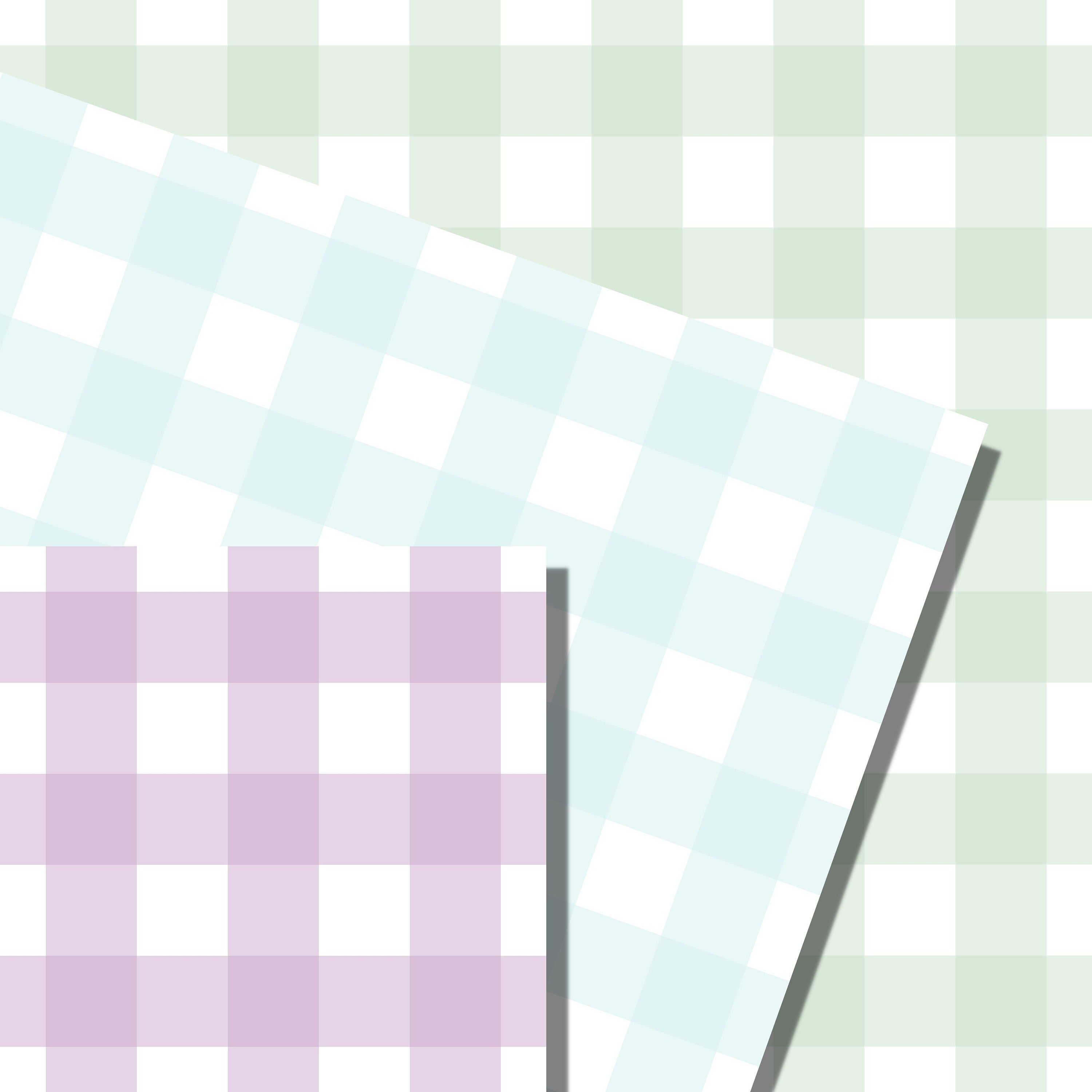 Pastel Gingham Digital Paper, Various Pastel Colors, Instant Download ...