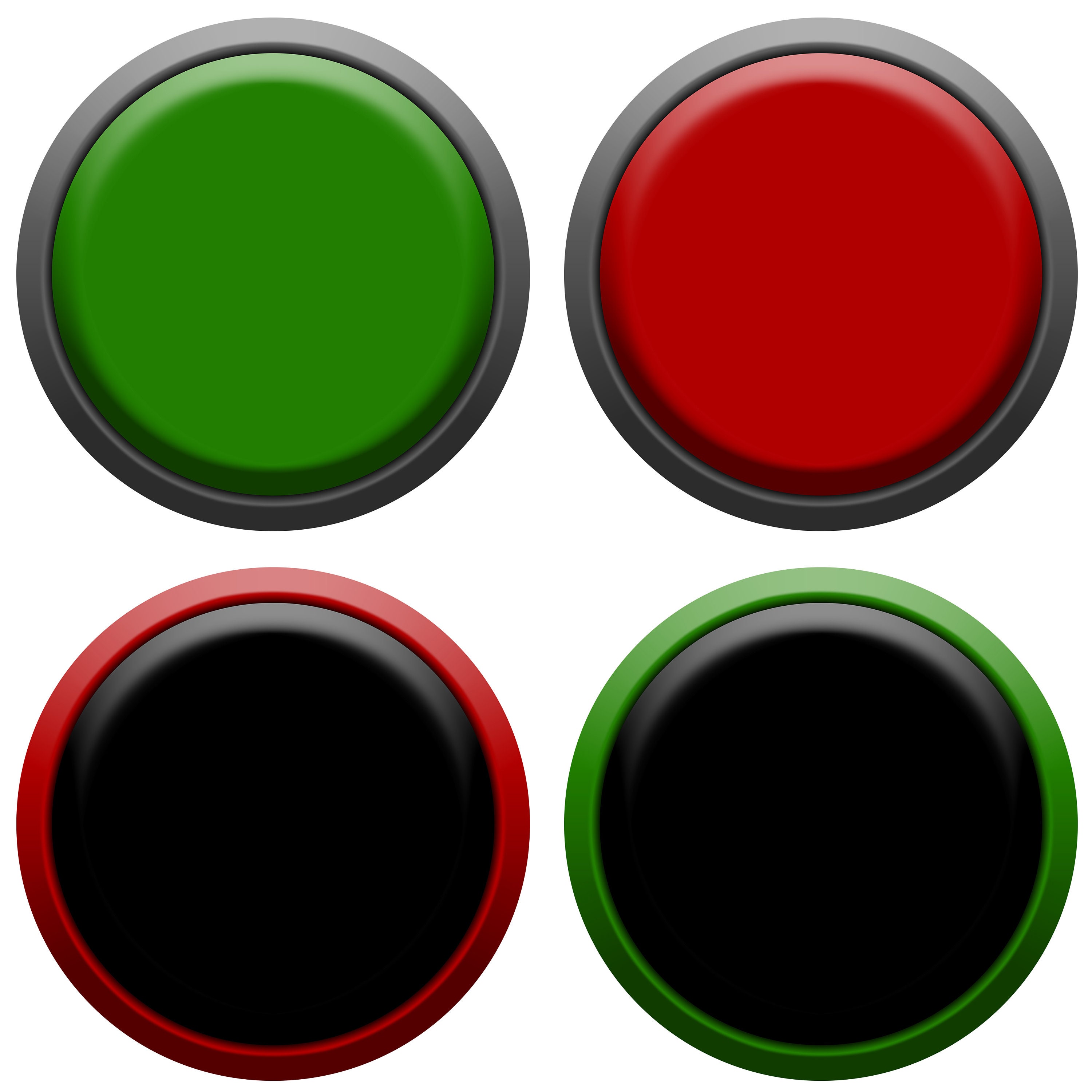 Buttons Buzzers Large Button PNG Clipart Digital Paper - Etsy