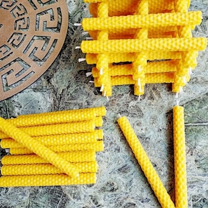Handmade 100% Pure Beeswax Candle Set – Natural Elegance for Your Space