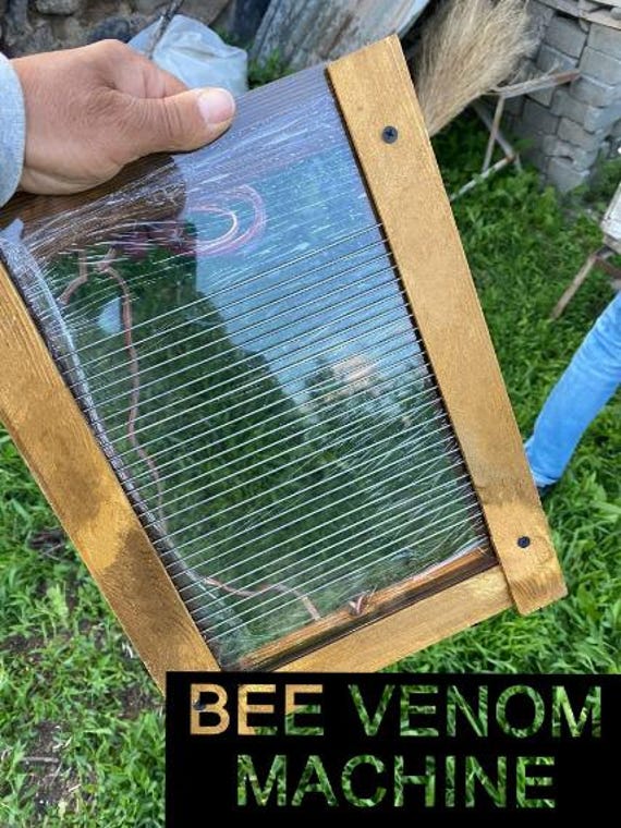 Bee Venom Collector Frame, Wooden & Stainless Steel, Beekeeping