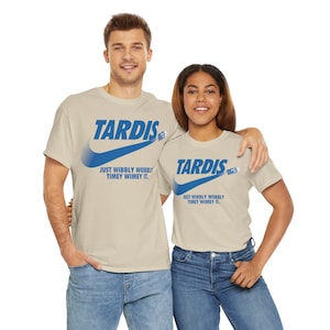 Just Wibbly Wobbly Timey Wimey It Unisex Heavy Cotton Tee