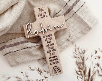 Holzkreuz, Taufkreuz, Geschenk zur Taufe, Kommunion, Firmung, Konfirmation