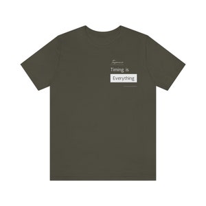 Temperance: Timing Unisex Jersey Short Sleeve Tee