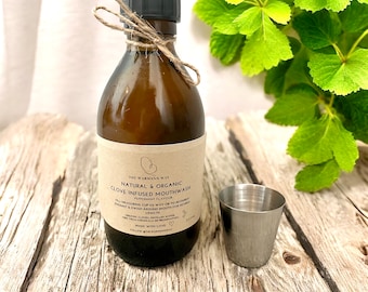 Peppermint Clove Mouthwash: Natural & Organic, Vegan