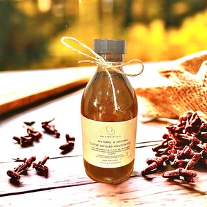 Natural Clove Infused Mouthwash: Vegan, Fluoride & Alcohol Free