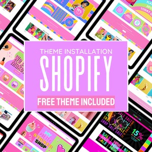Shopify Theme Installation and Assistance for Your Online Shop - Ecommerce Digital Store Setup - Free Shopify Template Included