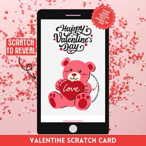 Biglietto digitale da grattare per San Valentino - Divertente idea regalo a sorpresa, perfetta per viaggi, concerti, giornate alla spa, regalo d'amore per soldi