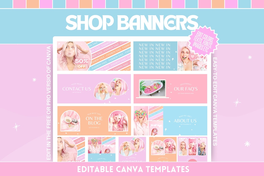 Shop Banner Template Bundle - Eye-catching Design for Your Online Store ...