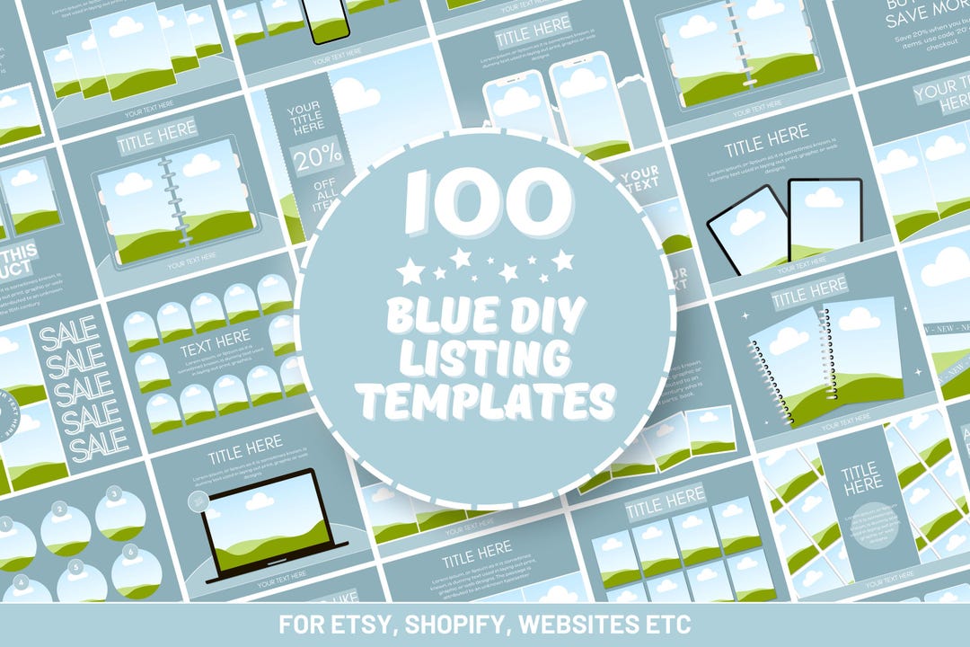 100 Etsy Listing Mockup Templates for Digital and Physical Products ...