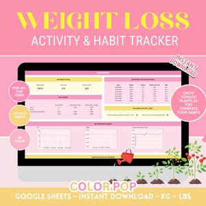 Tracker di perdita di peso - Rimani sulla strada giusta e raggiungi i tuoi obiettivi, Color POP: registra le tue misurazioni, abitudini, calorie, attività e imposta ricompense