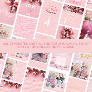 Plantillas navideñas para Instagram: Publicaciones navideñas, retratos, historias y portadas destacadas - Fácil edición en Canva imagen 2