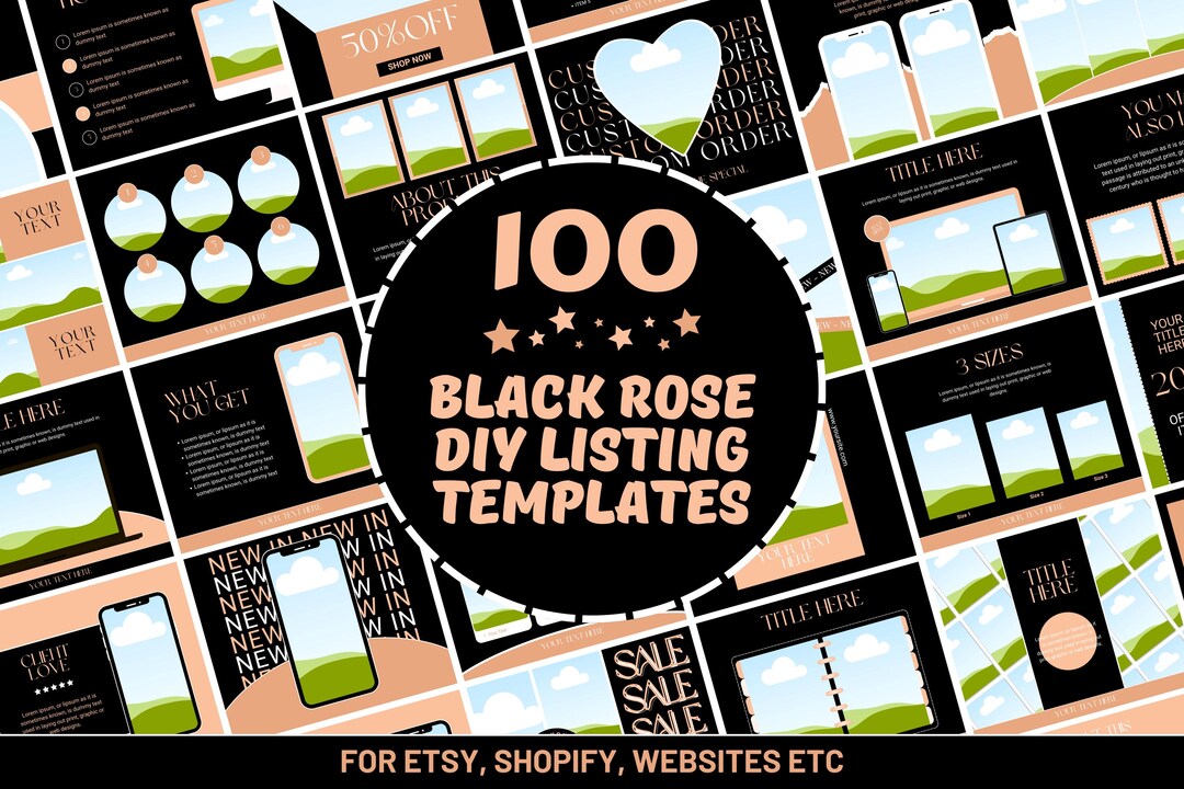 100 Etsy Listing Mockup Templates for Digital and Physical Products ...