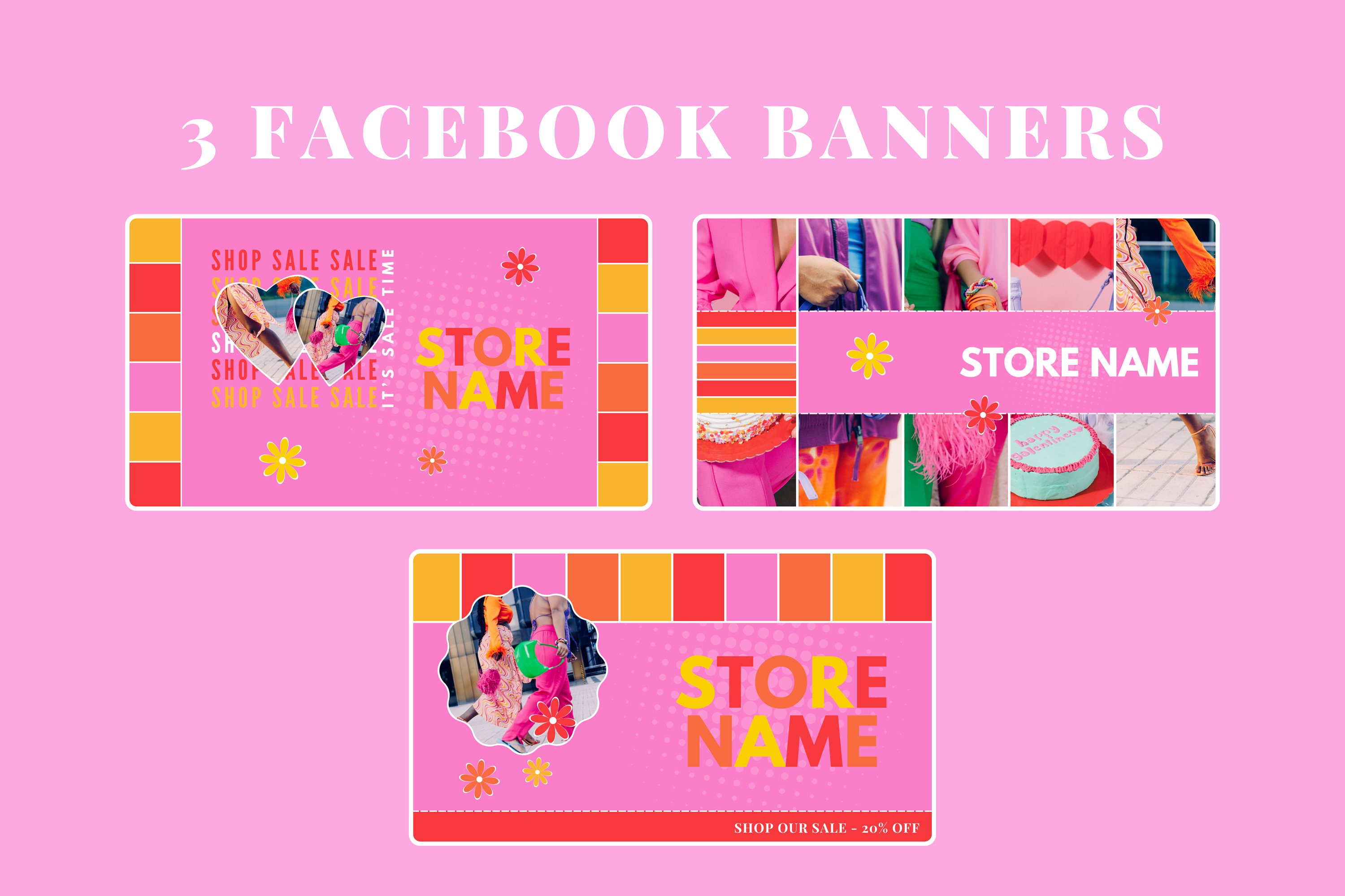 Süße Youtube Banner Vorlagen - Facebook Cover Vorlagen - Pinterest Banner  Set - Miniaturbilder - In Canva bearbeiten - Etsy Schweiz, image size:3000x2000
