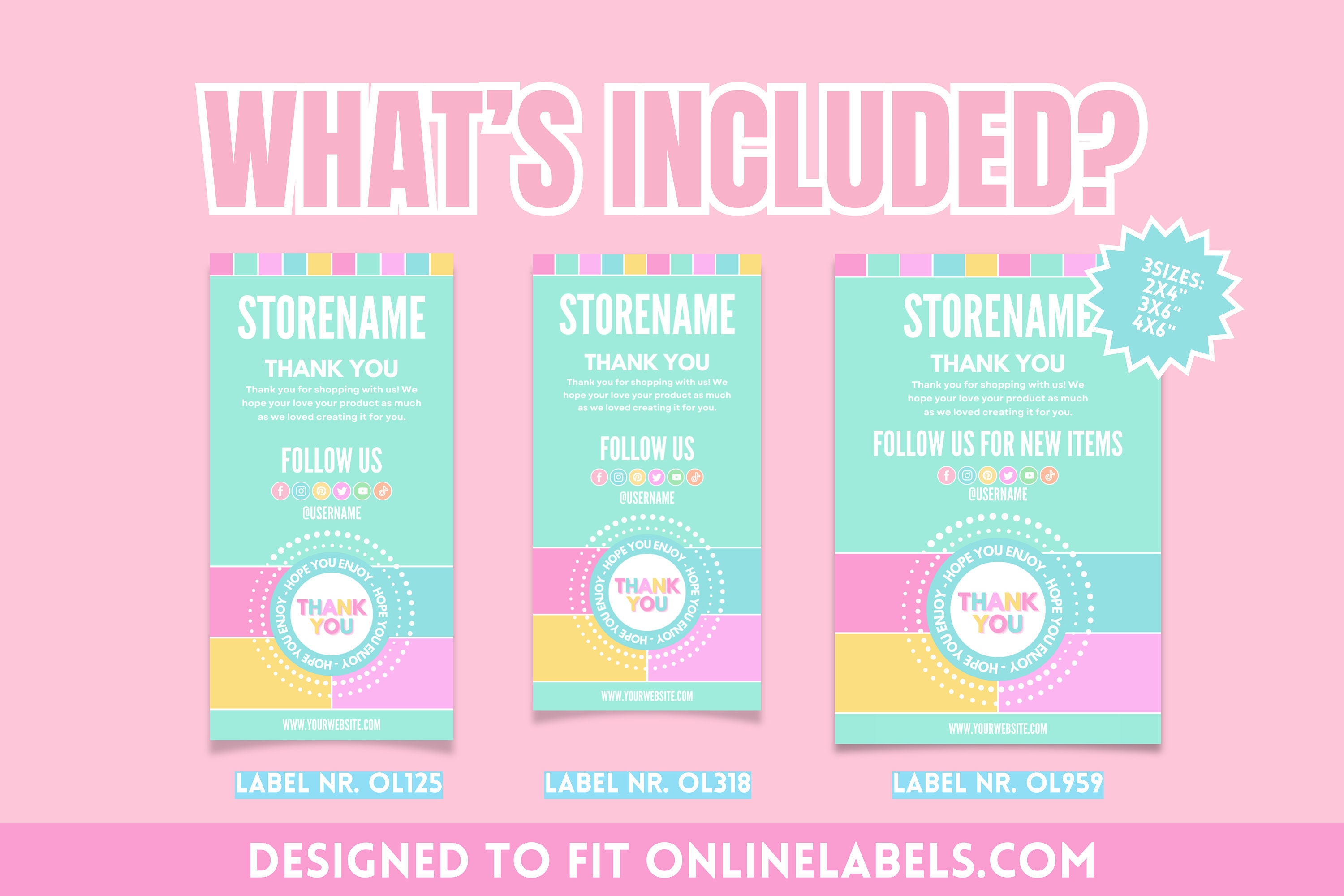 DIY Box Label Sticker Template - Box Seal Label Template for Fun ...