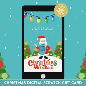 Biglietto digitale da grattare di Natale - Divertente idea regalo a sorpresa, perfetta per viaggi, concerti, giornate alla spa, regalo di Natale in denaro