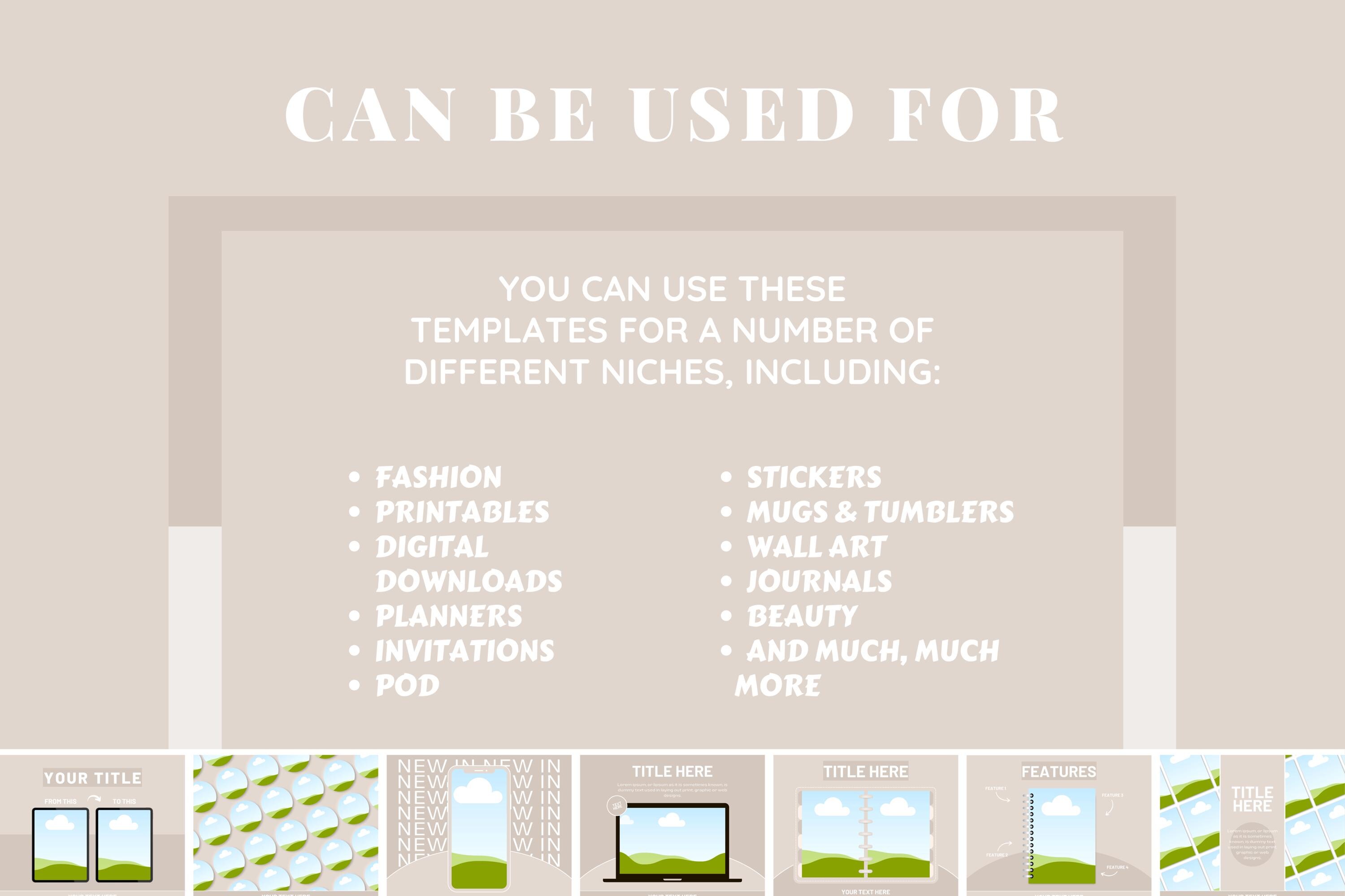 100 Etsy Listing Mockup Templates for Digital and Physical Products ...
