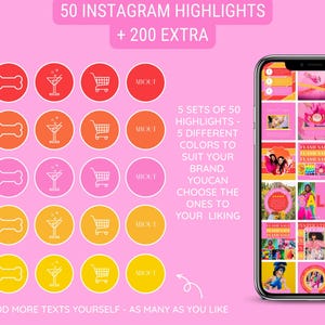 Instagram Template Bundle: Posts, Stories, Carousels, Quotes, Highlight Covers - Bright Colorful Social Media Branding Kit - Sunkissed Vibes image 7