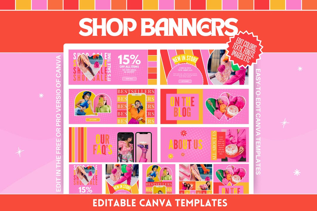 Shop Banner Template Bundle - Eye-catching Design for Your Online Store ...