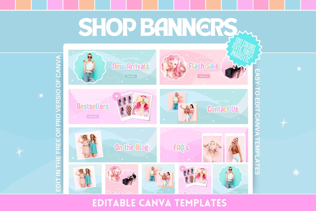 Shop Banner Template Bundle - Eye-catching Design for Your Online Store ...