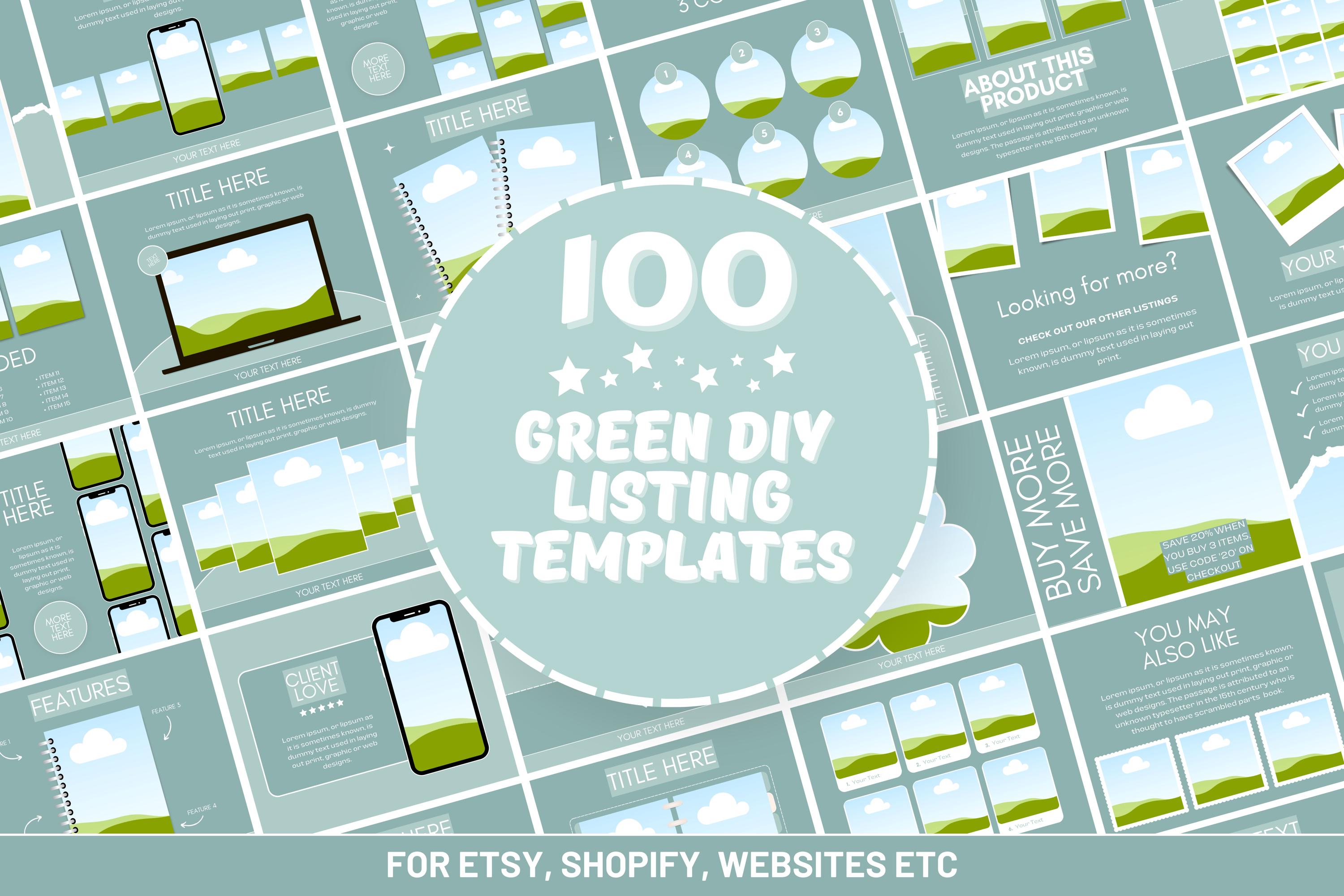 100 Etsy Listing Mockup Templates for Digital and Physical Products ...