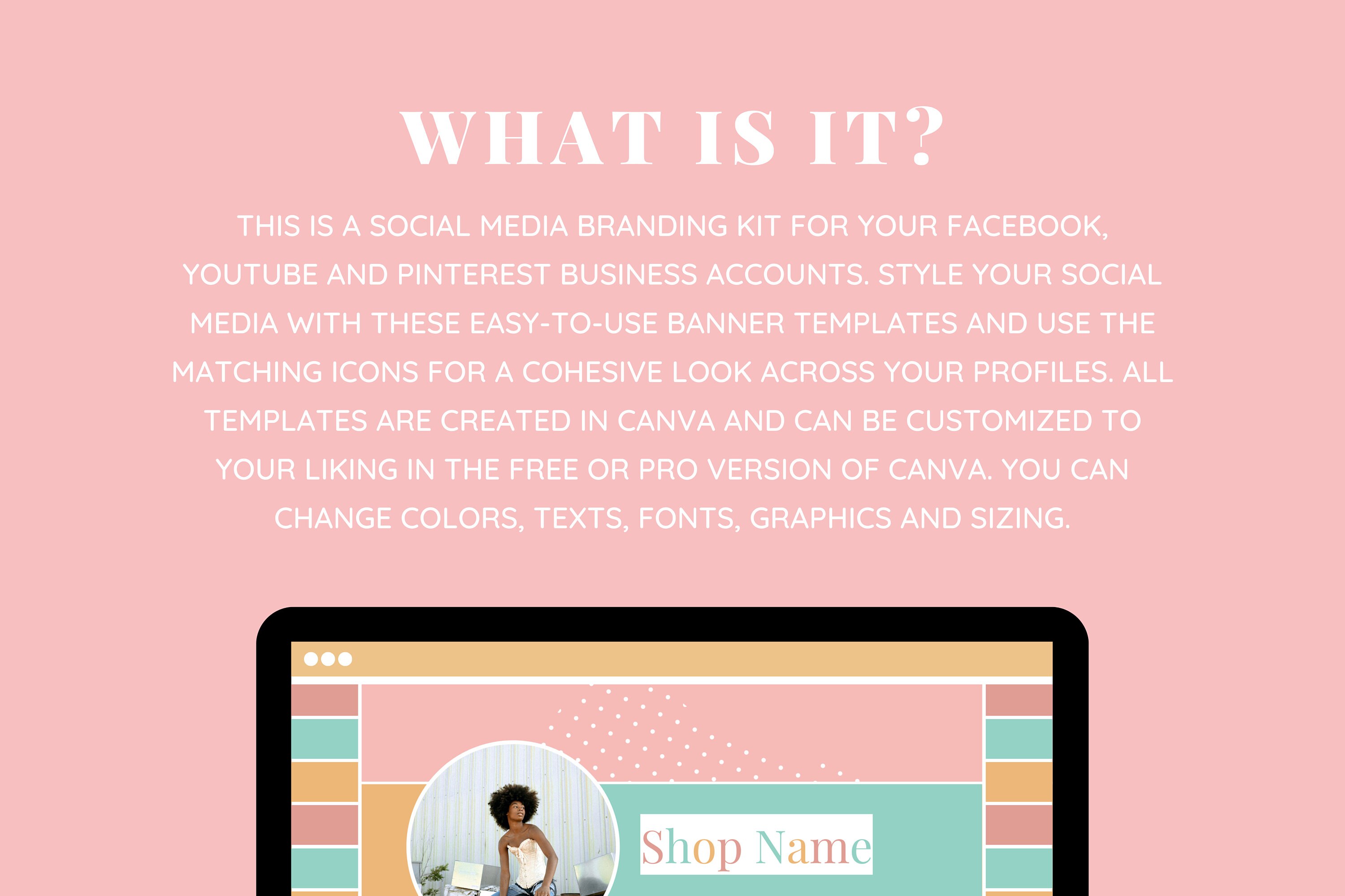 Süße Youtube Banner Vorlagen - Facebook Cover Vorlagen - Pinterest Banner  Set - Miniaturbilder - In Canva bearbeiten - Etsy Österreich, image size:3000x2000