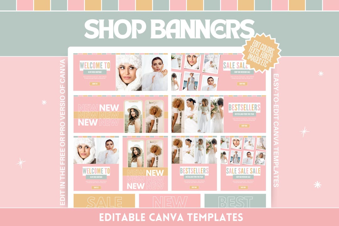 Shop Banner Template Bundle - Eye-catching Design for Your Online Store ...