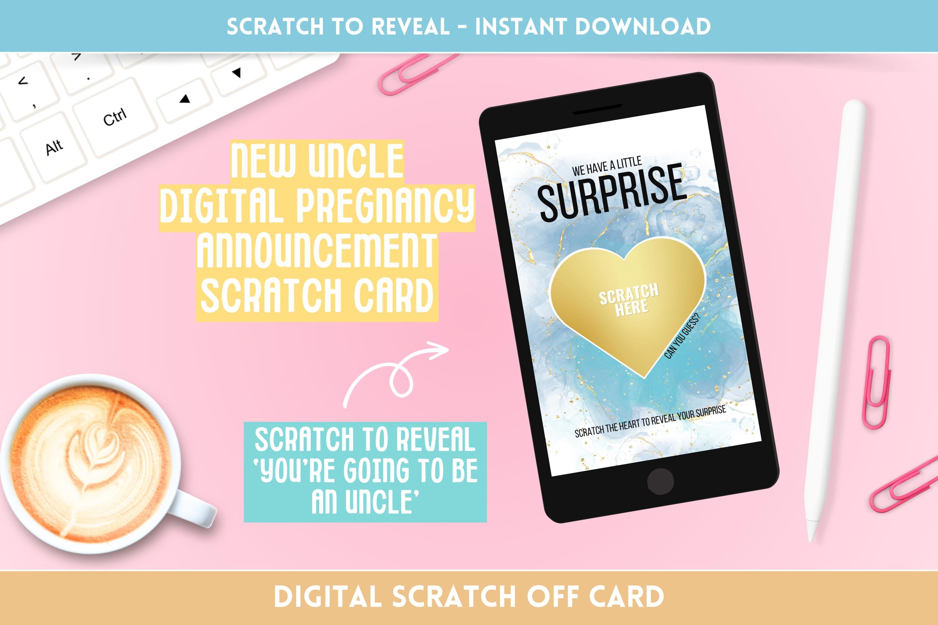 Scratch Off Pregnancy Announcement Uncle - View #11