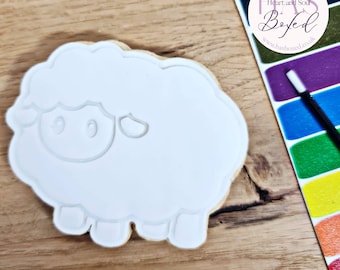 10 x Paint You Own Individual Sheep Biscuits