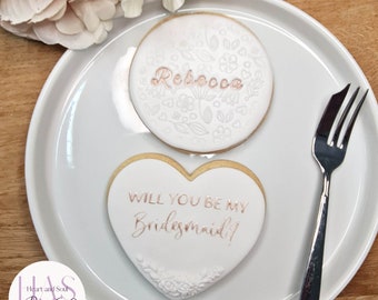 Personalised Bridesmaid Proposal Biscuit Box