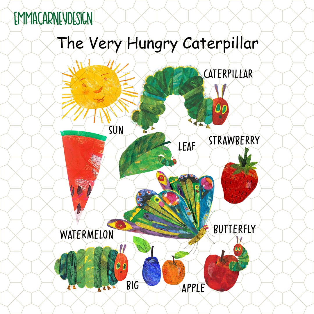 The Very Hungry Caterpillar Png, World of Eric Carle Png, Birthday ...