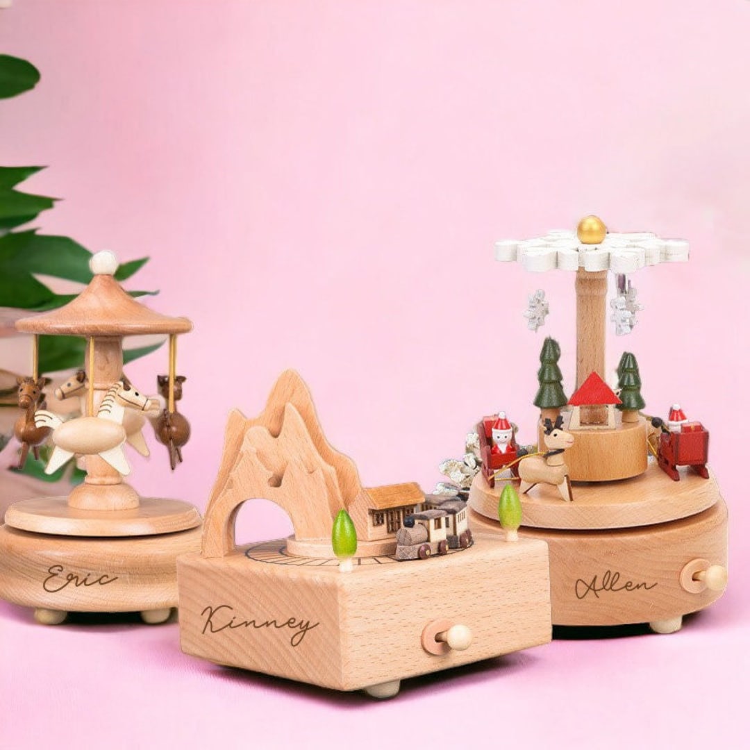 Custom Wooden Music Box for Kids Personalized Musical Toy Etsy